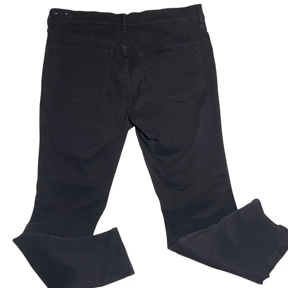 Madewell Women's Skinny Jeans 31 Plain Black High Rise, High Waisted 10”